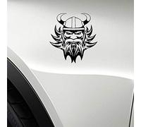 Stukk Stickers Autocollant en Vinyle pour fenêtre de Voiture Motif Angry Viking 17,8 x 18,4 cm - Noir