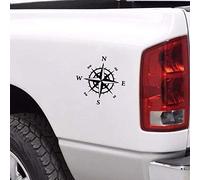 Stukk Stickers Autocollant en Vinyle pour fenêtre de Voiture Motif Boussole Nautique 14,5 cm x 14,5 cm - Noir