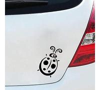 Stukk Stickers Autocollant en Vinyle pour fenêtre de Voiture Motif Coccinelle 8,6 x 15 cm - Noir