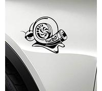Stukk Stickers Autocollant en Vinyle pour Pare-Chocs de Voiture Motif Escargot Turbo 7,8 cm x 14,1 cm - Noir