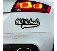 Stukk Stickers Autocollant JDM en Vinyle pour fenêtre de Voiture Motif Old School 12,7 x 4,6 cm - Noir