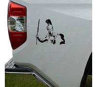 Stukk Stickers Leonidas King Warrior Autocollant en Vinyle pour Pare-Chocs de fenêtre de Voiture 17,8 x 15,9 cm - Noir