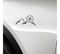 Stukk Stickers Navigation de Montagne Compas Fun Fun Funny Bumper Vinyl Decal Autocollant 15.2cm x 8.5cm - Noir