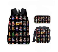 Stumble Guys - Sac à déjeuner isotherme pour enfants - Sac à dos pour garçons (15), Noir