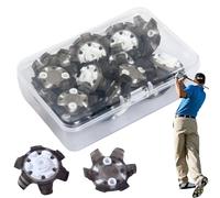 Stume à pointes de golf - Stipkes de golf de remplacement | Baskets de rechange de 18 pièces avec boîte | Baskets à vis crampons pour le terrain de course pour piste de saut en camp