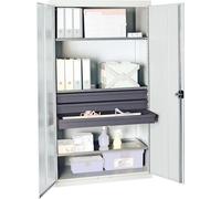 Stumpf Armoire à outils et matériel série 3000 gris clair + 3 tiroirs 100 mm + 3 tablettes coulissantes sur toute la longueur - 3008207