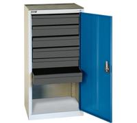 Stumpf Armoire à outils et matériel série 3000 gris clair / bleu gentiane + 6 tiroirs 100 mm - 3001674
