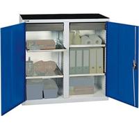 Stumpf Armoire à outils L1000xP500xH1000 mm RAL 7035/5010 2 tiroirs, 4 bacs
