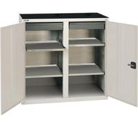 Stumpf Armoire à outils L1000xP500xH1000 mm RAL7035 2 tiroirs, 4 bacs