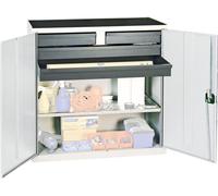 Stumpf Armoire à outils S3000 RAL 7035/7016 1 fond de cuve 4 tiroirs