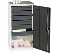 Stumpf Armoire à outils S3000 RAL 7035/7016 6 tiroirs 100 mm