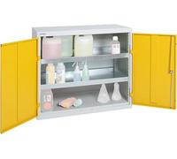 Stumpf Armoire d'environnement BP-2 gris clair / jaune de sécurité + 2 bacs de rétention traversants - 7597062