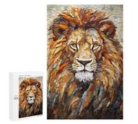 Stunning Lion Mosaic Artwork Puzzle 1000 Pièces Educa Jouet en Bois Cadeau Unique Décoration Intérieure Jeu Éducatif Challenge Toy Adultes Et Enfants À Partir De 14 Ans 1000 PCS