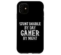 Stunt Double by Day Gamer by Night Movie Effect Stunt Double Coque pour iPhone 11