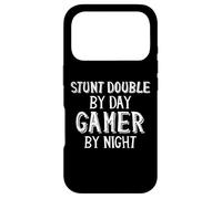 Stunt Double by Day Gamer by Night Movie Effect Stunt Double Coque pour iPhone 17 Pro