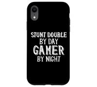 Stunt Double by Day Gamer by Night Movie Effect Stunt Double Coque pour iPhone XR