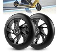 Stunt Lot de 2 roues de rechange pour scooter avec ABEC, 9 roulements en aluminium et noyau de rayons en aluminium pour voitures extrêmes, scooters, voitures à bascule 120 mm