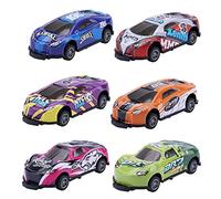 Stunt Lot de 6 voitures de jeu en alliage pour enfants et garçons