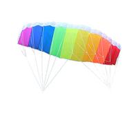 Stunt Power Kite Parachute gonflable durable pour surf Multicolore 1,4 m