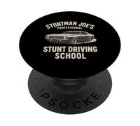 Stuntman Joe's Professional Stunt Driving School Test Pass PopSockets PopGrip Adhésif