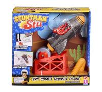 Stuntman Stu Sky Comet Rocket Plane Stampf- und Startspielzeug