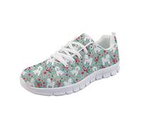 STUOARTE Chaussures de course pour femme avec motif de coq - Chaussures décontractées, respirantes et légères pour femme - Chaussures d'extérieur durables et athlétiques, Vert cactus, 36 EU