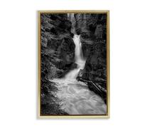 Stupell Industries Banff National Park Waterfall Gold Frame Floater Canvas Wall Art, Design by Jon Evan, 31 x 21