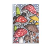 Stupell Industries Cecilia Battaini Plaque murale Motif champignons magiques 38 x 25 cm