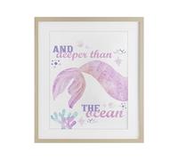 Stupell Industries Deeper Than The Ocean Birch Affiche encadrée sous verre, design par Kim Allen, 53,3 x 43,2 cm