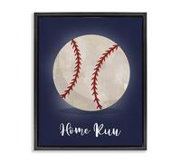 Stupell Industries Game On Home Run Toile murale encadrée Motif flotteur Marron par Christine Simpson Art, 53,3 x 43,2 cm