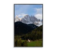 Stupell Industries Giclée encadrée de la chapelle solitaire en Dolomites par Jared Kreiss, 30 x 20 cm