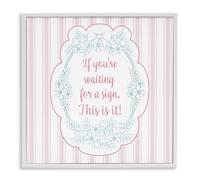 Stupell Industries Giclée encadrée « This Is Your Sign » par Lara Beeston, 30,5 x 30,5 cm