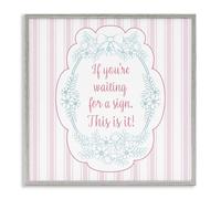 Stupell Industries Giclée encadrée « This Is Your Sign » par Lara Beeston, 61 x 61 cm