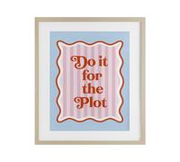 Stupell Industries Impression encadrée Do It For The Plot Bouleau sous verre, design par Emily Dumas, 53,3 x 43,2 cm