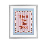 Stupell Industries Impression encadrée Do It For The Plot Gray sous verre, design par Emily Dumas, 40,6 x 33 cm
