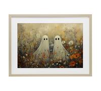 Stupell Industries Impression encadrée Ghost In Autumn Meadow Birch Under Glass, design by Creative Studio, 17 x 23 cm