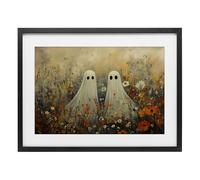 Stupell Industries Impression encadrée Ghost In Autumn Meadow Black sous verre, design par Creative Studio, 17 x 23 cm