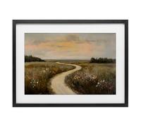 Stupell Industries Impression encadrée Path To Sunset View Gray Under Glass, design by Franklyn Gregory, 17 x 23 cm