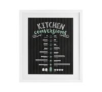 Stupell Industries Kitchen Conversions Impression encadrée sous verre Noir/vert 40,6 x 33 cm