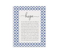 Stupell Industries Lettered and Lined, Plaque murale « Hope For Brighter Days », 35,6 x 27,9 cm