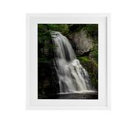 Stupell Industries Lush Waterfall Flow Grey Impression encadrée sous verre, design par Jeff Poe Photography, 40,6 x 33 cm