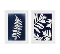 Stupell Industries Lynn Byrd Lot de 2 impressions encadrées sous verre, blanc, 35,6 x 50,8 cm, facile à accrocher et robuste, fabriquée aux États-Unis