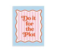 Stupell Industries Plaque murale Do It For The Plot - Design par Emily Dumas, 35,6 x 27,9 cm