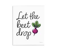 Stupell Industries Plaque murale « Let The Beet Drop », design par Susan Ball, 35,6 x 27,9 cm