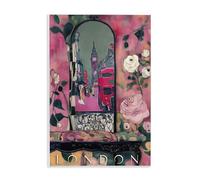 Stupell Industries Plaque murale Londres Spring Street View Art, design par Annabelle Hall, 15 x 10 cm