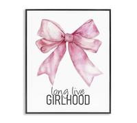 Stupell Industries Poster encadré Long Live Girlhood par Kim Allen, 35,6 x 27,9 cm