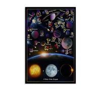 Stupell Industries Toile murale éducative Astronomie Alphabet Design par Ali Chris, 30 x 20 cm