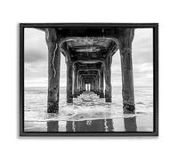 Stupell Industries Toile murale encadrée avec structure jetée en perspective grise par Jeff Poe Photography, 63,5 x 78,7 cm