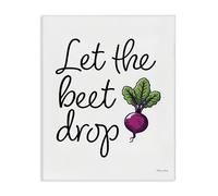 Stupell Industries Toile murale Let The Beet Drop par Susan Ball 50,8 x 40,6 cm