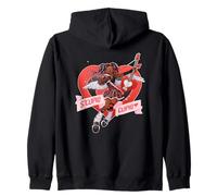 Stupid Cupidon Punk Rock Angel Girl Heart Anit-Valentine Wings Sweat à Capuche